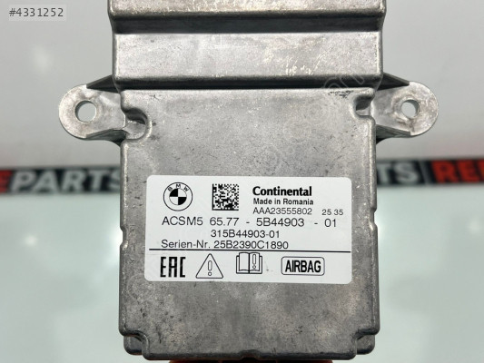 65775B44903-01 6577 5B44903 ACSM5 BMW 2 3 4 SERİSİ AİRBAG BEYNİ