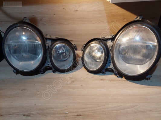 MERCEDES W210 ÖN FAR R/L MAKYAJLI KASA XENON ORJJNAL HELLA
