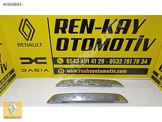 RENAULT CAPTUR ÇIKMA ORJİNAL KROM BAGAJ ÇITASI REN-KAY OTO