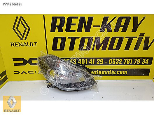 RENAULT CLİO 3 HB SAĞ FAR SİYAH ZEMİN 2006-08 SIFIR PARÇA RE