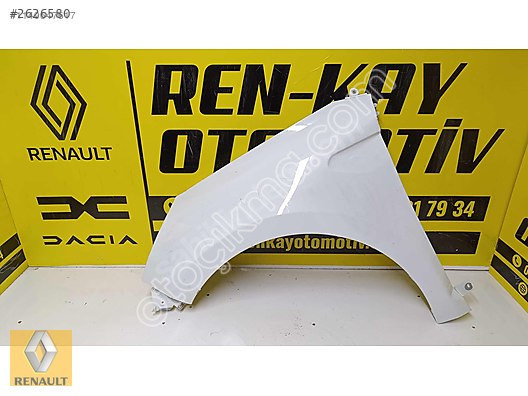 RENAULT CLİO 5 SOL ÖN ÇAMURLUK BEYAZ ÇIKMA ORJİNAL RENKAY OT