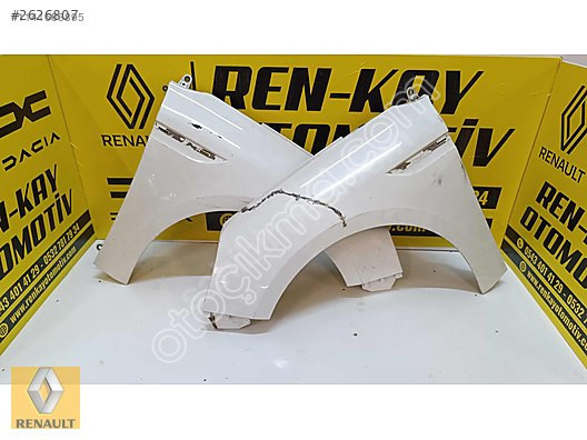 RENAULT MEGAN 4 SAĞ SOL ÇAMURLUK BEYAZ ÇIKMA ORJ RENKAY OTO