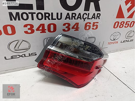 TOYOTA COROLLA LEDLİ SAĞ DIŞ STOP ÇIKMA ORİJİNAL PARÇA 2016-2018