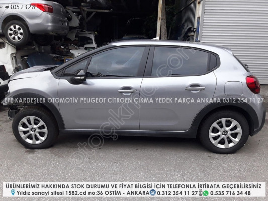 citroen c3 çıkma sol arka dolu kapı (2016-2024 B618 kasa)