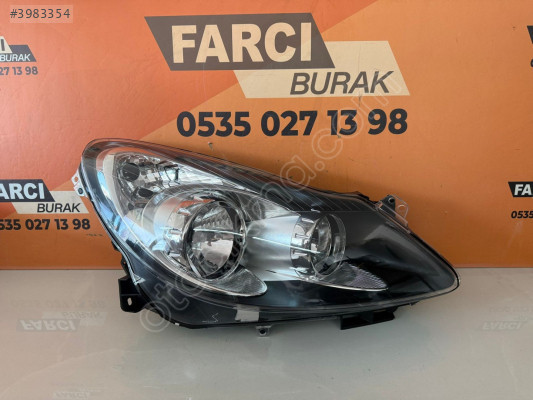 OPEL CORSA D SİYAH ZEMİN SAĞ FAR SIFIR İTHAL 06-