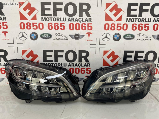 MERCEDES C SERİSİ W205 SAĞ-SOL FULL LED FAR ÇIKMA YEDEK PARÇA