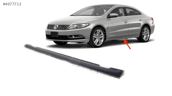 3C8853855F VW PASSAT CC 12-17 MARŞPİYEL KAPLAMASI ALT YAN SOL