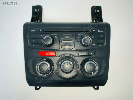 Citroen C5 Radyo CD Müzik Klima Kontrol Paneli 9666027177 Orj