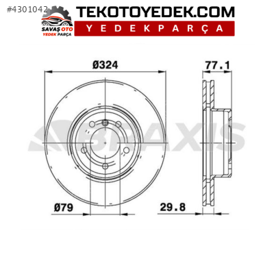 BMW E60 E61 E63 E64 ÖN DİSK TAKIM / BRAXİS ORJ