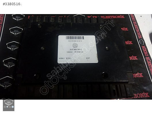 3C0959760C KOLTUK BEYNİ VW JETTA 05-10 PASSAT 06
