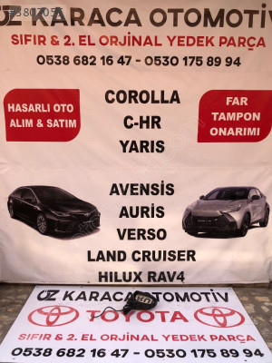 2019-2025 TOYOTA COROLLA ÇIKMA ORJINAL KATLANIR SAĞ AYNA KOMPLE