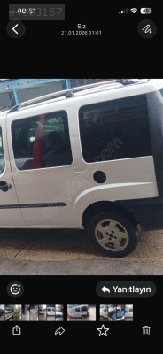 Doblo 2001/2012 model sol arka çamurluk