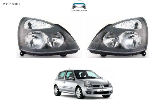 RENAULT CLİO SAĞ/SOL İÇİ GRİ FAR SIFIR 2002/2008 ADET FİYAT SIFIR