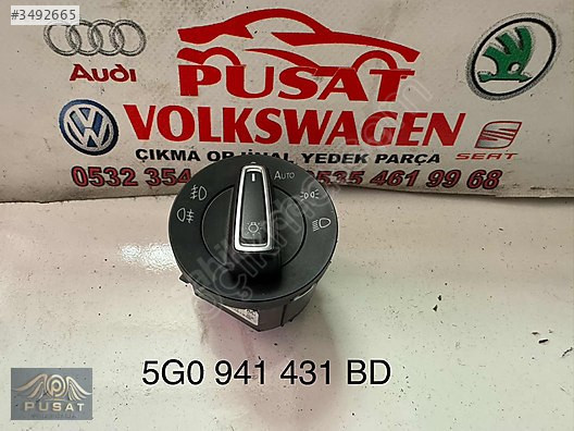 VOLKSWAGEN GOLF 7 ÇIKMA ORJİNAL SİS FAR ANAHTARI 5G0 941 431 BD