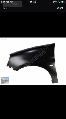 Peugoet partner tepee 09-18 sol çamurluk