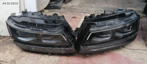 Volkswagen Tiguan Sağ ve Sol Ön Far Ful Led  Orjinal Oto Çıkma