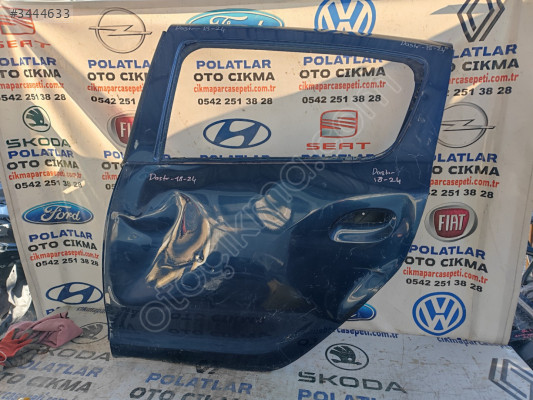Dacia Sandero Stepway Sol Arka kapı Orjinal 2013-2019