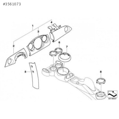 Bmw Ön Panel Kaplama Seti Mini 51450391760