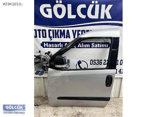 Fiat Doblo 3 - 4 Sol Ön Kapı Gri