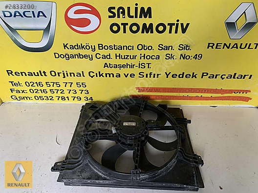 RENAULT MEGAN 4 ÇIKMA ORJİNAL FAN KOMPLE VE DİĞER PARÇALARI