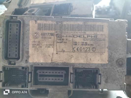 46817786 Fiat Doblo Punto Albea comfort beyni