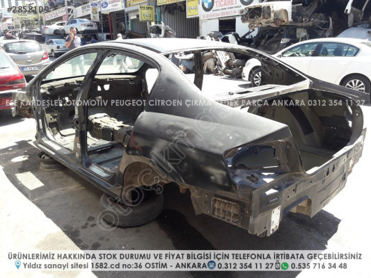 peugeot 407 çıkma kesme tavan arka çamurluk panel