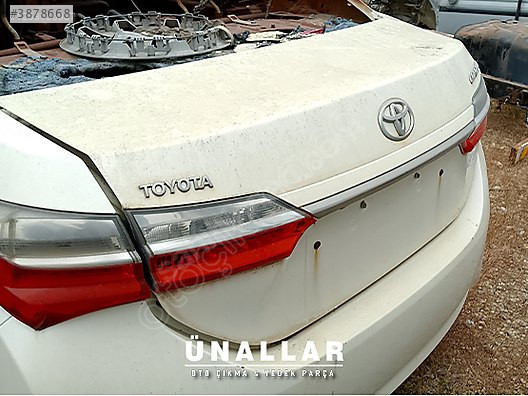 TOYOTA COROLLA BAGAJ KAPAĞI ve TÜM AKSAM | ÜNALLAR OTO ÇIKMA |