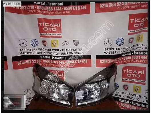 RENAULT TRAFİK 3 SAĞ SOL FAR ORJ ÇIKMA 2012-2020 MODEL