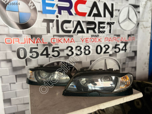 BMW E46 SEDAN ORJİNAL BEBEKYÜZ FAR TAKIMI XENON MERCEKLİ