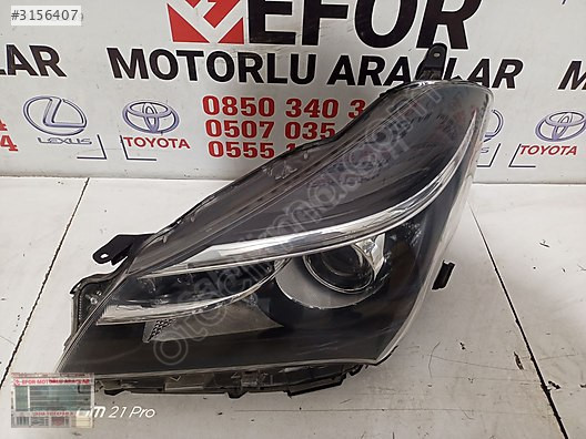 TOYOTA YARİS LEDLİ SOL FAR ÇIKMA ORİJİNAL PARÇA 2015-2016
