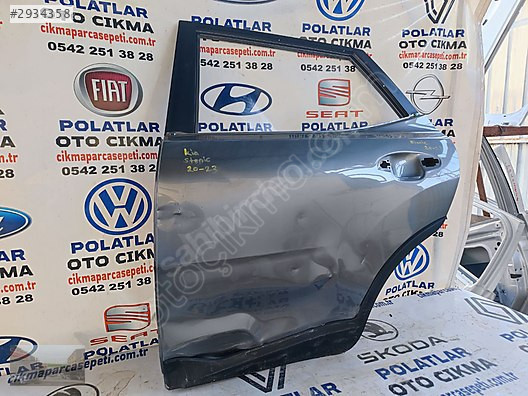 Kia stonic sol arka kapı Orjinal 2020-2023 füme göçük hasarlı