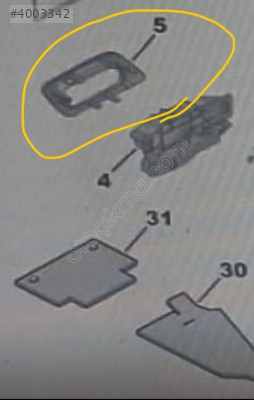 citroen C4 kapık açık tutma kum giydirmesi sol 9119 HP