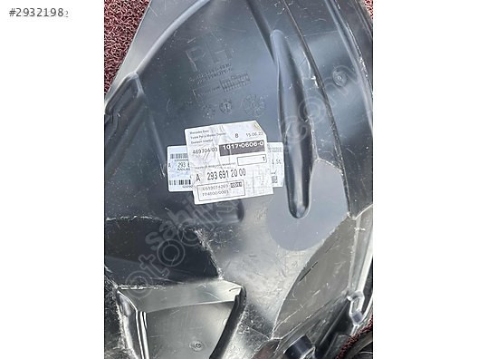 W293 kasa mercedes EQC sağ ön arka davlunbaz A2936912000