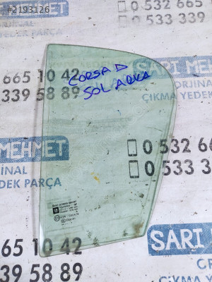 ÇIKMA OPEL CORSA D SOL ARKA KELEBEK CAMI