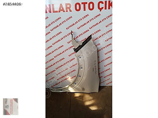 CİTROEN C4 CACTÜS SOL ÖN ÇAMURLUK KAYHANLAR OTO ÇIKMA 0505217179