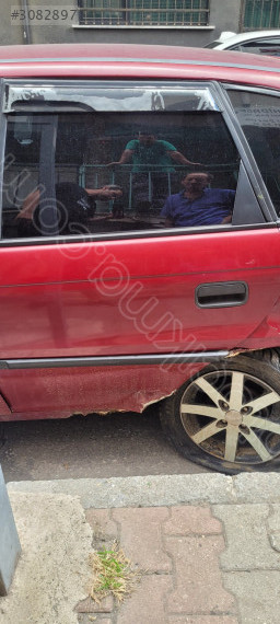 Opel Astra F Sol Arka Kapı Kırmızı BOŞ