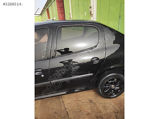 2008 PEUGEOT 206 ARKA SOL KAPI SİYAH DOLU BOŞ