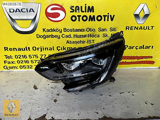 RENAULT MEGAN 4 İCON ÇIKMA ORJİNAL SOL FAR VE DİĞER PARÇALARI