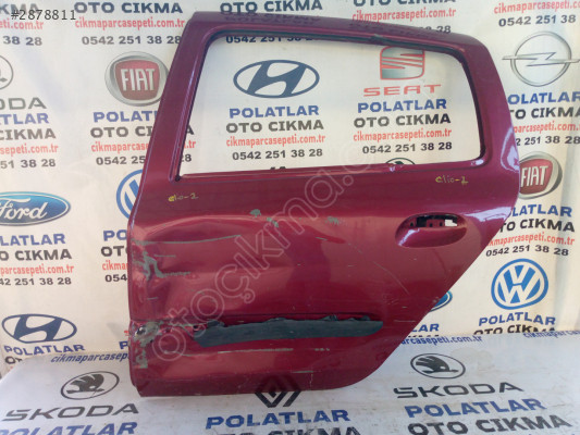 Renault Clio 2 sol arka kapı bordo orijinal