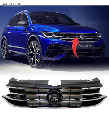 5NA853651BF VW TIGUAN 2019 R LİNE ÖN PANJUR KROMLU PARLAK SİYAH