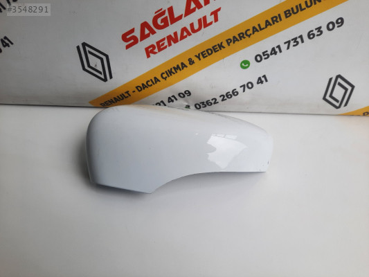 Clio 4 Captur Orijinal Çıkma Sol Ayna Kapağı Beyaz 963734621R