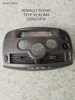 RENAULT SCENİC 2 KLİMA ÇERÇEVESİ VE KALORİFER IZGARALARI