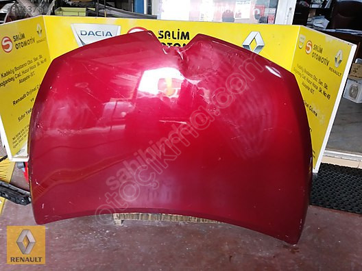 RENAULT CLIO 4 ÇIKMA ORJİNAL KIRMIZI MOTOR KAPUTU VE DİĞER PARÇA