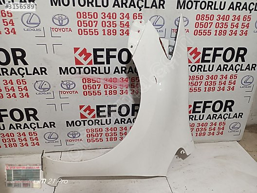 TOYOTA AURİS SOL ÖN ÇAMURLUK ÇIKMA ORİJİNAL PARÇA 2010-2012
