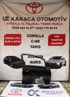 2007-2012 TOYOTA AURİS ÇIKMA ORİJİNAL SAĞ ÖN KAPI