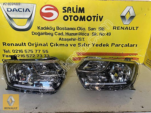 DACİA DUSTER 2020 SIFIR SAĞ SOL FAR VE DİĞER PARÇALARI