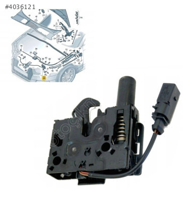 8W0823509C MOTOR KAPUT KİLİDİ A4-S4-RS7-A5-RS5 2016-2020