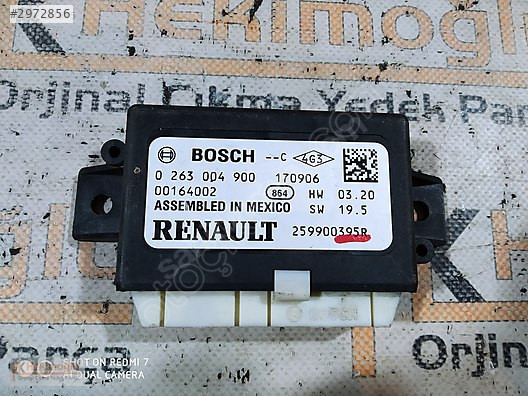 RENAULT MEGANE 4 PARK SENSÖR BEYNİ 259900395R, 0263004900 OTOMAT