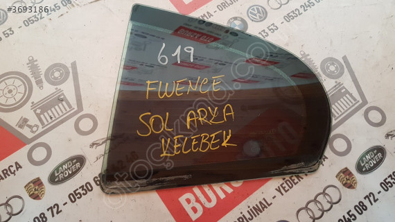 RENAULT FLUANCE SOL ARKA KELEBEK CAM ORJİNAL