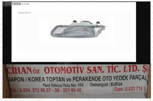MİTSUBİSHİ CARİSMA *1996-2000* FAR SAĞ-SOL ADET FİYATI